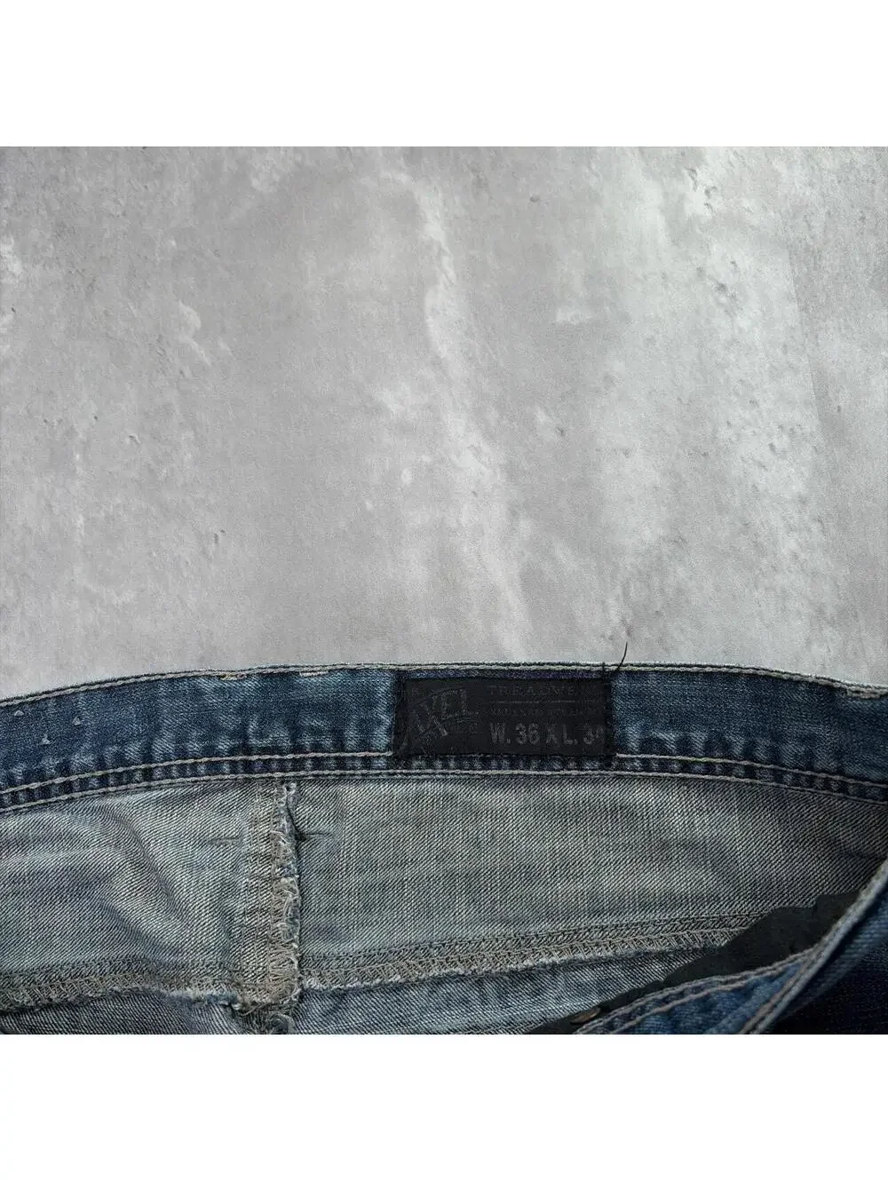 Y2K Blue Axel Grunge Gothic Baggy Skater Denim Jeans